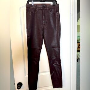Paige Coated Denim Skinny Jean EUC